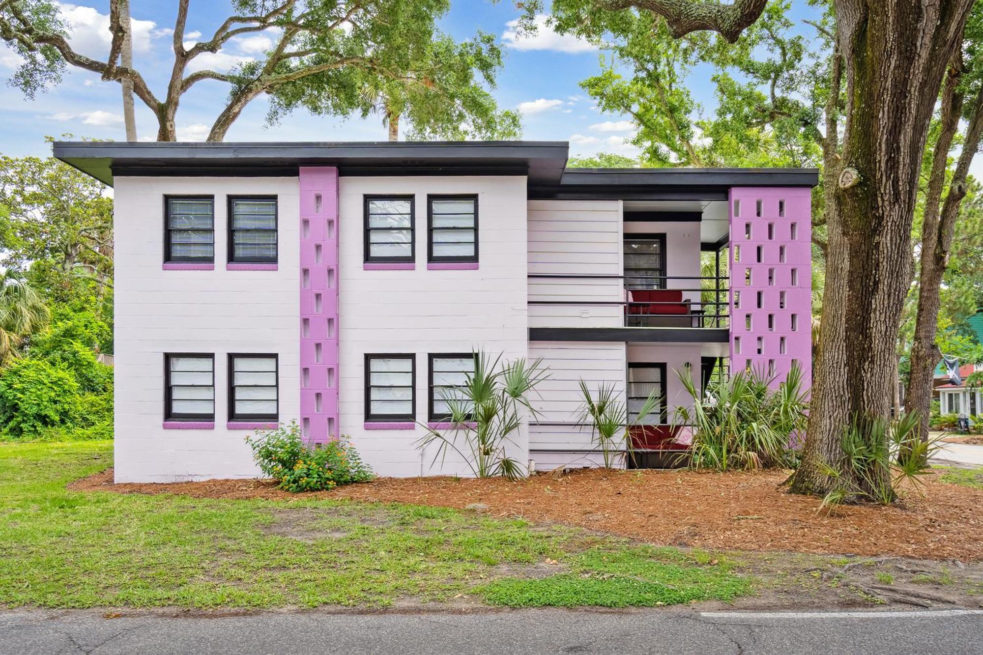 Ferienwohnung Folly Vacation Great Location, Vintage And Fun 120 Unit A Folly Beach Exterior foto